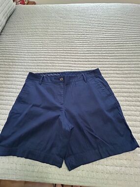 Talbots Navy Girlfriend Chino Shorts